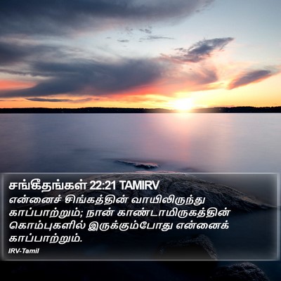 சங்கீதங்கள் 22:21 TAMIRV Bible Verse Image