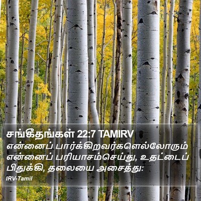 சங்கீதங்கள் 22:7 TAMIRV Bible Verse Image