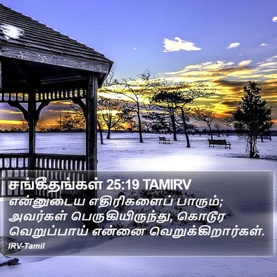 சங்கீதங்கள் 25:19 TAMIRV Bible Verse Image