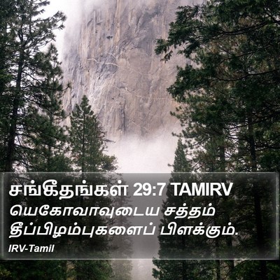 சங்கீதங்கள் 29:7 TAMIRV Bible Verse Image