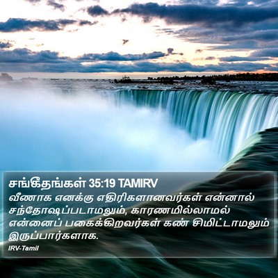 சங்கீதங்கள் 35:19 TAMIRV Bible Verse Image