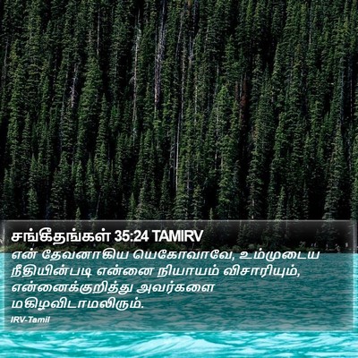 சங்கீதங்கள் 35:24 TAMIRV Bible Verse Image