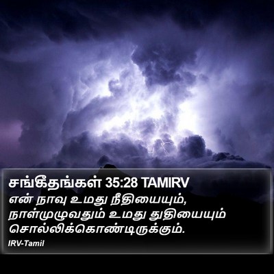 சங்கீதங்கள் 35:28 TAMIRV Bible Verse Image