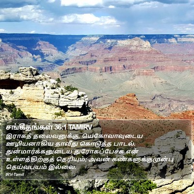 சங்கீதங்கள் 36:1 TAMIRV Bible Verse Image