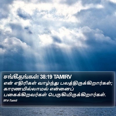 சங்கீதங்கள் 38:19 TAMIRV Bible Verse Image