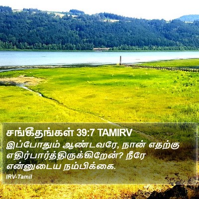 சங்கீதங்கள் 39:7 TAMIRV Bible Verse Image