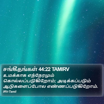 சங்கீதங்கள் 44:22 TAMIRV Bible Verse Image