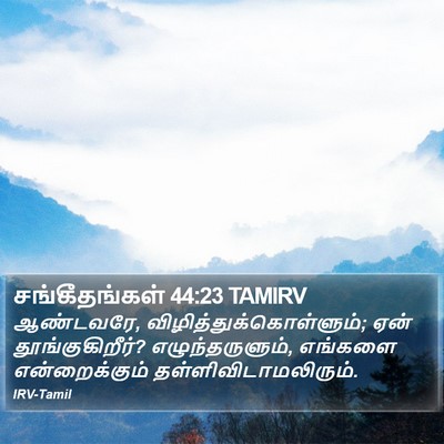 சங்கீதங்கள் 44:23 TAMIRV Bible Verse Image