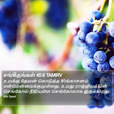 சங்கீதங்கள் 45:6 TAMIRV Bible Verse Image