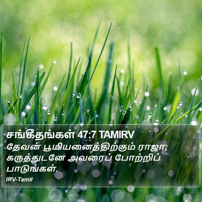 சங்கீதங்கள் 47:7 TAMIRV Bible Verse Image