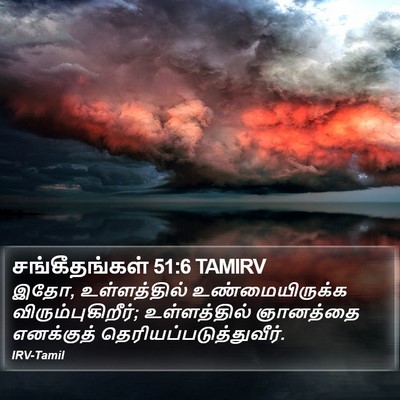 சங்கீதங்கள் 51:6 TAMIRV Bible Verse Image