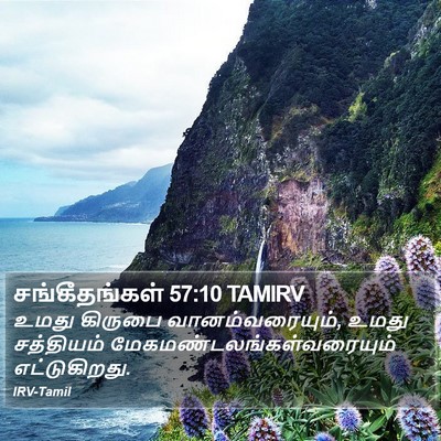 சங்கீதங்கள் 57:10 TAMIRV Bible Verse Image