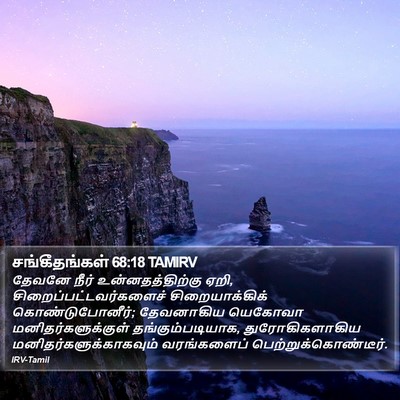 சங்கீதங்கள் 68:18 TAMIRV Bible Verse Image