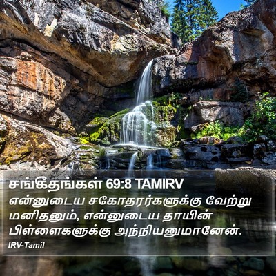 சங்கீதங்கள் 69:8 TAMIRV Bible Verse Image
