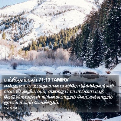 சங்கீதங்கள் 71:13 TAMIRV Bible Verse Image