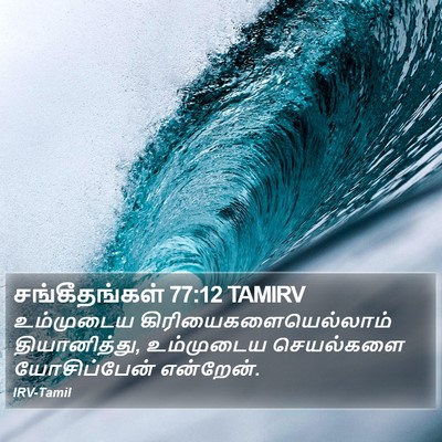 சங்கீதங்கள் 77:12 TAMIRV Bible Verse Image