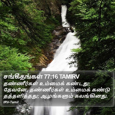 சங்கீதங்கள் 77:16 TAMIRV Bible Verse Image