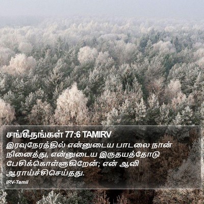சங்கீதங்கள் 77:6 TAMIRV Bible Verse Image