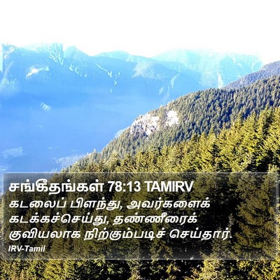 சங்கீதங்கள் 78:13 TAMIRV Bible Verse Image