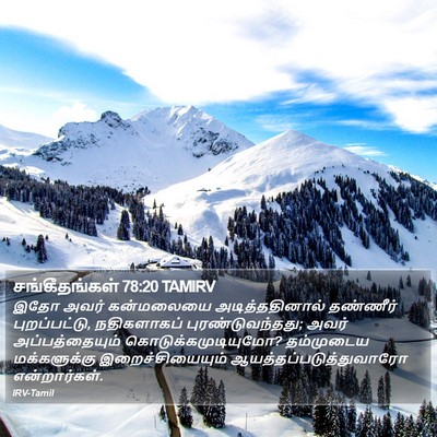 சங்கீதங்கள் 78:20 TAMIRV Bible Verse Image
