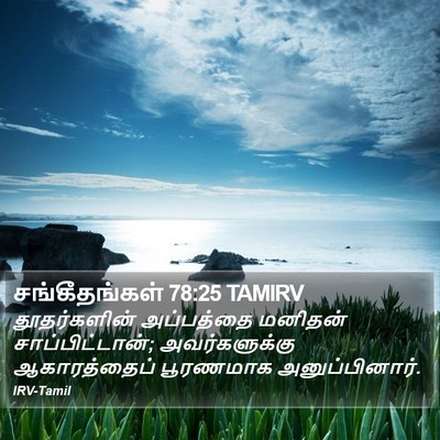 சங்கீதங்கள் 78:25 TAMIRV Bible Verse Image
