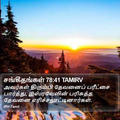 சங்கீதங்கள் 78:41 TAMIRV Bible Verse Image
