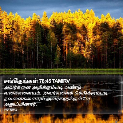 சங்கீதங்கள் 78:45 TAMIRV Bible Verse Image