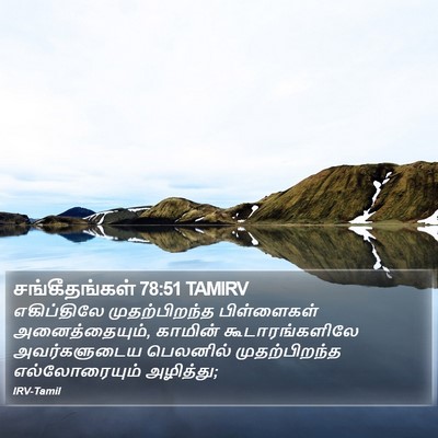 சங்கீதங்கள் 78:51 TAMIRV Bible Verse Image