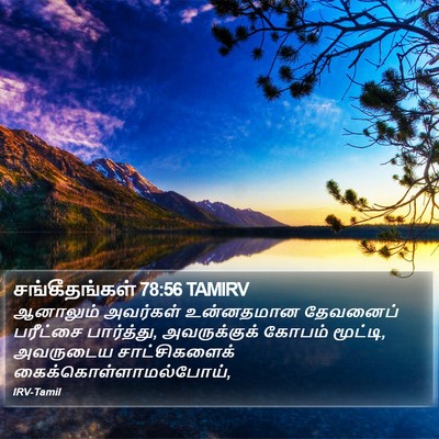 சங்கீதங்கள் 78:56 TAMIRV Bible Verse Image