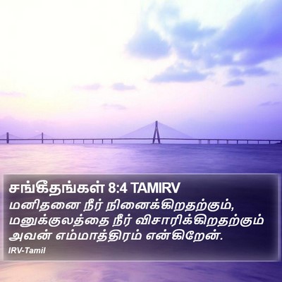 சங்கீதங்கள் 8:4 TAMIRV Bible Verse Image