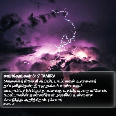 சங்கீதங்கள் 81:7 TAMIRV Bible Verse Image