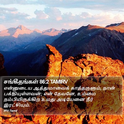 சங்கீதங்கள் 86:2 TAMIRV Bible Verse Image
