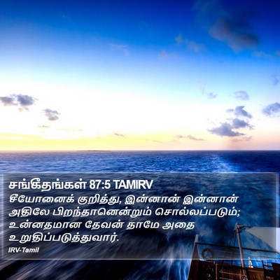 சங்கீதங்கள் 87:5 TAMIRV Bible Verse Image
