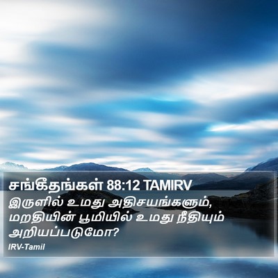 சங்கீதங்கள் 88:12 TAMIRV Bible Verse Image