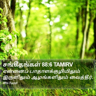 சங்கீதங்கள் 88:6 TAMIRV Bible Verse Image
