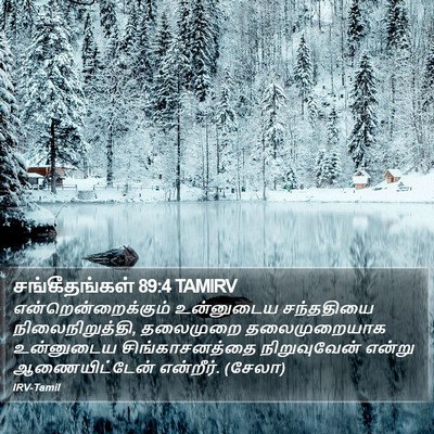சங்கீதங்கள் 89:4 TAMIRV Bible Verse Image
