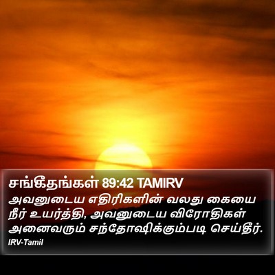 சங்கீதங்கள் 89:42 TAMIRV Bible Verse Image