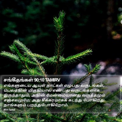 சங்கீதங்கள் 90:10 TAMIRV Bible Verse Image