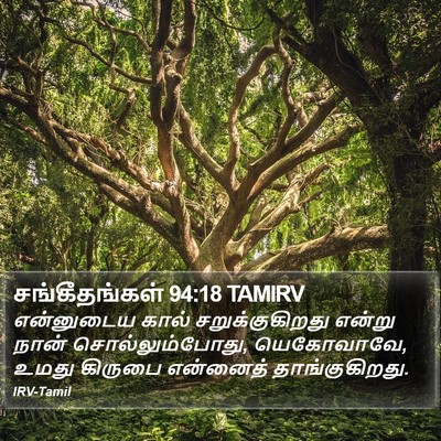 சங்கீதங்கள் 94:18 TAMIRV Bible Verse Image