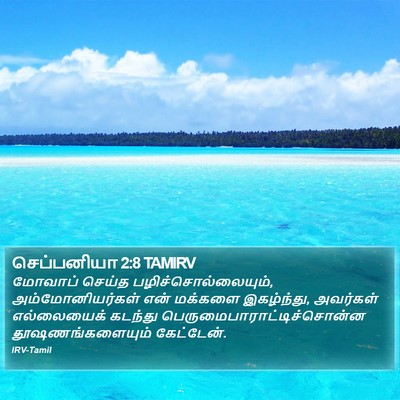 செப்பனியா 2:8 TAMIRV Bible Verse Image