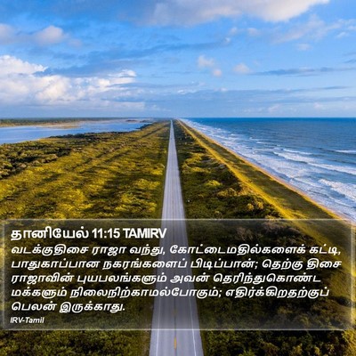 தானியேல் 11:15 TAMIRV Bible Verse Image
