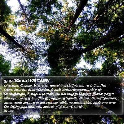 தானியேல் 11:25 TAMIRV Bible Verse Image