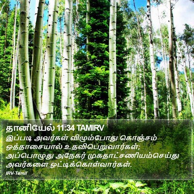 தானியேல் 11:34 TAMIRV Bible Verse Image