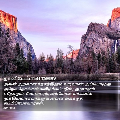 தானியேல் 11:41 TAMIRV Bible Verse Image