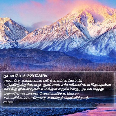 தானியேல் 2:29 TAMIRV Bible Verse Image