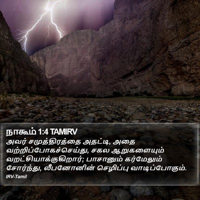 நாகூம் 1:4 TAMIRV Bible Verse Image