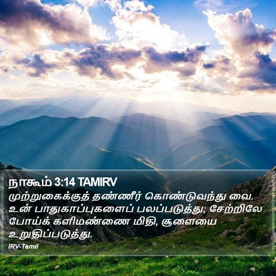 நாகூம் 3:14 TAMIRV Bible Verse Image