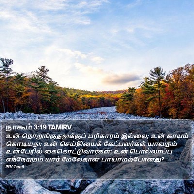 நாகூம் 3:19 TAMIRV Bible Verse Image
