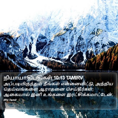 நியாயாதிபதிகள் 10:13 TAMIRV Bible Verse Image