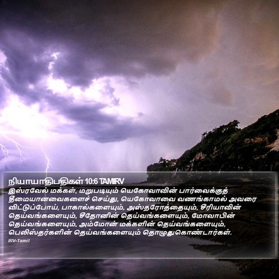 நியாயாதிபதிகள் 10:6 TAMIRV Bible Verse Image